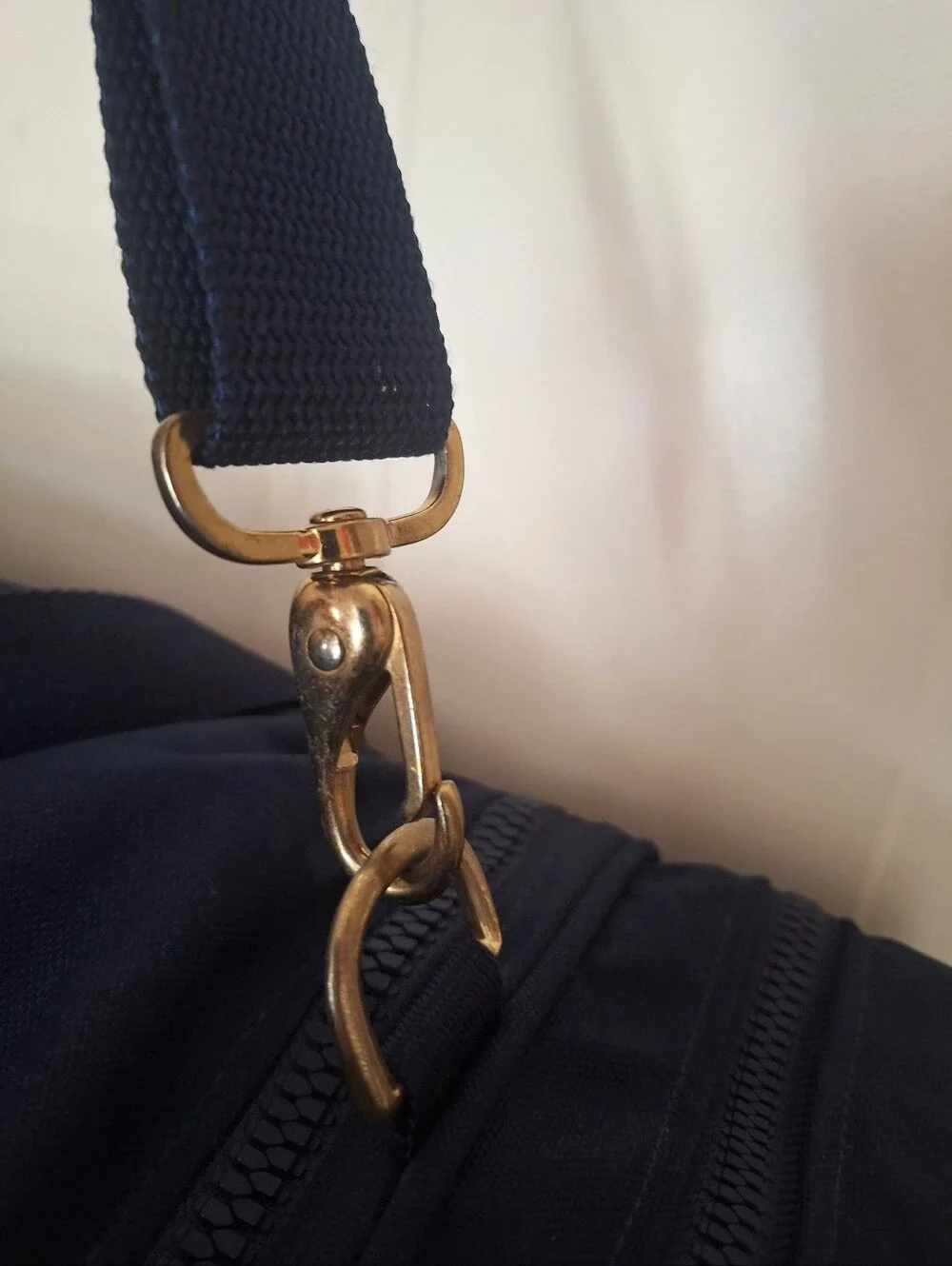Andiamo Navy Canvas Weekender Duffel Bag